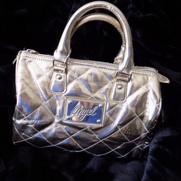 Victoria's Secret Handbags - Victoria Secret Love Metallic Gold Purse.